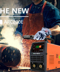 Welder using 200 Amp Dual Voltage MIG TIG Welder 2 In 1 With Lift TIG Capability LCD Digital Display Portable Stick Welder