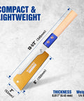 Heavy Duty Japanese Pull Saw For Fine Woodworking 6 Inch Dovetail Blade With 23 TPI SK5 Steel showing dimensions and lightweight design.