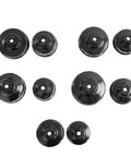 Ten Piece Cap Style Oil Filter Wrench Set For Easy Oil Changes With Strong Grip Red And Black Durable Sockets, Top View Display