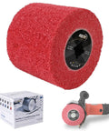 Heavy Duty Alumina Surface Conditioning Drum For Burnishing Machines 4.7 By 4 Inch With Uniform Abrasive Drum For Copper Aluminum Stainless Steel Polishing And Rust Removal