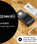 Turntable Cartridge Alignment Kit With Protractor Digital Scale Azimuth Ruler And VTF Gauge Block In Premium EVA Case