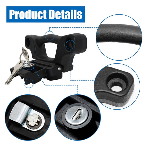 Ford F150 F250 F350 Bed Tie Down Anchors Kit, 4 Pack Replacement Tie Downs With Keys, Easy Slide In, No Tools Needed, close-up