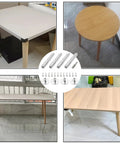 Killer M8x50 Hanger Bolts With T-Nuts For Wood Furniture Joinery Featuring Double Headed Self Tapping Screws on tables with various designs.