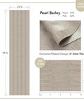 Diagram of Textured Faux Grasscloth Wallpaper 23 Inch Wide 96 Inch Long For Living Room And Bedroom NonPasted Paper Pearl Barley Color.
