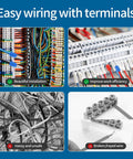 Installation examples with Five Size Copper Wire Ferrule Kit With Insulated Pin Terminals For AWG 10 8 6 4 2 in use.