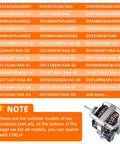 Drop In Dryer Induction Motor 120V 60Hz 1630 RPM One Third HP Left Hand Thread model compatibility list for Samsung Kenmore dryers