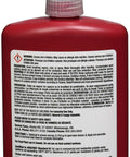 Back view of Blue Medium Strength Liquid Thread Locker For Metal Surfaces That Cures Fast Locks Bolts And Screws On Steel And Stainless Steel