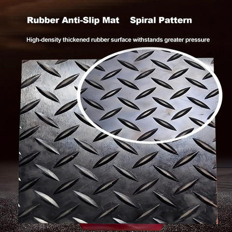 Rubber Anti-Slip Mat with a spiral pattern designed for high-density thickness and pressure resistance.