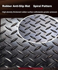 No Sweat Heavy Lifting Made Simple With These 24 Ton Industrial Machine Skates featuring rubber anti-slip mat with spiral pattern.