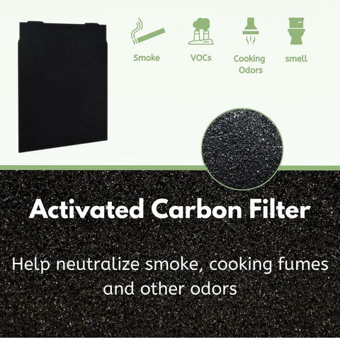 Small True HEPA Filter For Whirlpool Whispure And Kenmore Air Purifiers AP150 AP250 AP25030K with carbon filter detail