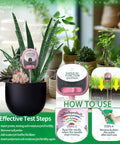 Go To All In One 4 In 1 Soil Test Kit With Moisture Meter pH Gauge Fertility And Sunlight Meter in a black pot with plants