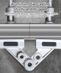 Double Handle Pipe Clamp Aluminum Die Cast Quick Release Right Angle Corner Clamp for Woodworking