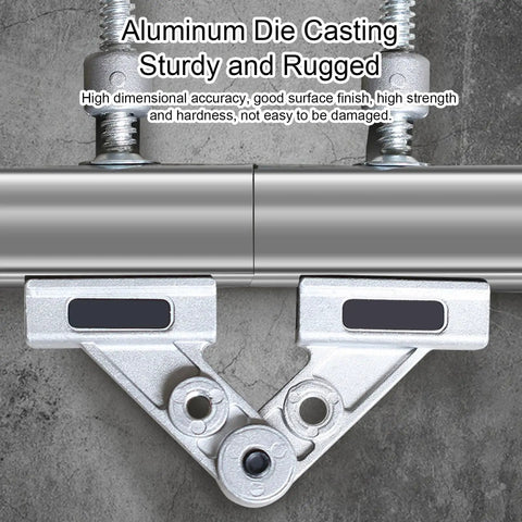 Double Handle Pipe Clamp Aluminum Die Cast Quick Release Right Angle Corner Clamp for Woodworking