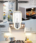 40W Microwave Light Bulb For Appliances And Range Hoods Like Fridge Replacements Lava Lamp Style T8 125V E17 Intermediate Base