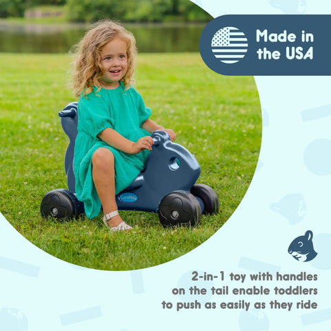 Built Different Two In One Toddler Push Walker And Ride On Toy Featuring Cool Puppy Design To Boost Balance And Walking Skills Indoors Or In The Yard Kid Hyped Stroll And Zoom Combo For Everyday Playroom Wins And Weekend Adventures