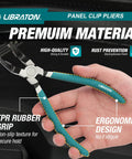 Non Destructive Panel Clip Pliers For No Fuss Clip Removal With Widened Jaw Diagonal Cutting Tool That Prevents Dents Or Scratches Reusable Auto Interior Clip Removal Pliers, teal handle