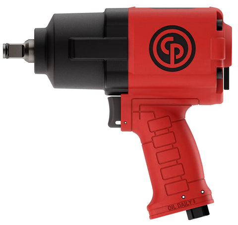 CP7741 Half Inch Air Impact Wrench With Twin Hammer Power For Auto Repair And Shop Pistol Grip Design Ultra Fast 10000 RPM