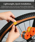 Self Adhesive Bike Tire Liners TPU Material With Translucent Mesh Orange Lightweight Easy Install For Mountain And Road Bikes Fits 23 To 32 Mm Wide 700C Tires Puncture Protection From Thorns Nails Glass Keeps You Rolling installation