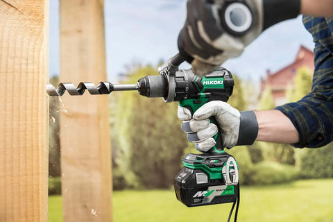 Kickass 36V Brushless Cordless Drill Delivering 155 Nm Torque With Reactive Force Control Tech drilling through wood.