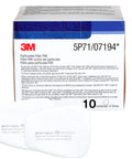 NIOSH P95 Respirator Filter Replacements, 5 Pairs box with two white filters displayed