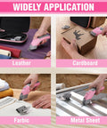 Workpro 4V Cordless Electric Scissors With Rechargeable Power Shears For Effortless Cutting Plastic And Cardboard Fast Speed Up To Ten Thousand RPM Includes Two Durable Blades Lightweight Design Ideal For Crafters And DIY Projects Quick Charging Battery, cutting cardboard and fabric.
