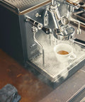 Dual Boiler Espresso Machine With PID Temperature Control And Shot Timer Pro Steam Paddles Black Finish in home kitchen
