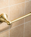 Old School Antique Brass Wall Mounted Toilet Paper Holder Without Cover In Brushed Bronze Finish 20 Cm Long Durable Brass Roll Bar Retro Vibe