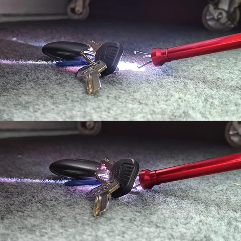 Flexible Claw Grabber Tool With LED Light Reaches Tight Spots Under Furniture Crevices And Drains Magnetic Head Picks Up Small Metal Debris Ideal DIY Handyman Gift For Men And Women