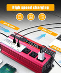 Heavy Duty 1000W Car Power Inverter That Converts 12V DC To 110V AC Smoothly with USB and Type C ports.