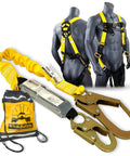 BOA Fall Protection Kit With 3D Full Body Harness, 6 Ft Lanyard With External Shock Absorber, Plus Tool Lanyard And Anchor displayed