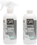 Stainless Steel Cleaner 2 Pack 16 Oz Streak Free Polish For Kitchen Sinks Stoves And Metal Appliances Refrigerator
