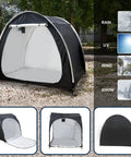 Rugged Outdoor Bike Storage Tent For 4 Bicycles Or 2 Motorcycles Portable Foldable Garage Style Shelter Waterproof Oxford Fabric