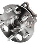 Front view of AWD Rear Wheel Bearing Hub Assembly Replacement For Toyota Highlander Venza Lexus RX300 RX350 RX400h, metal 5-bolt