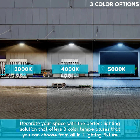 Canopy LED Light 70W 8890 Lumens 3 Color Temperature 3000K 4000K 5000K IP65 Waterproof Outdoor Ceiling Fixture demo