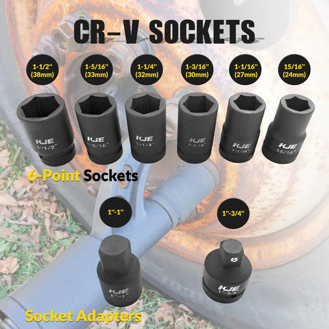 Heavy Duty Torque Multiplier Wrench Set With 24mm To 38mm Cr-V Sockets, 4800 Nm Max Torque, 3540 Ft Lb, Lug Nut Remover