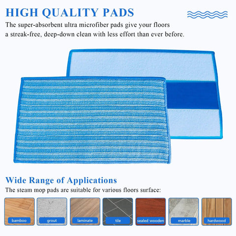 Washable Steam Mop Pads Replacement For Haan SI 40 SI 70 SI 35 Steamers Reusable Microfiber Pads That Handle Grime Like A Boss