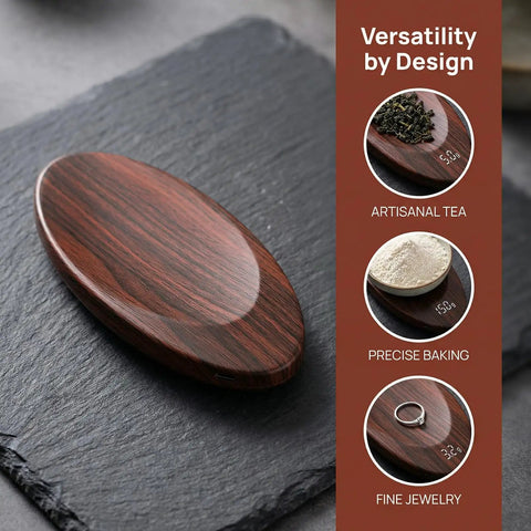 High Precision Coffee Scale With Spoon 0.1g Increments 500g Capacity Rechargeable Digital Kitchen Scale for Espresso