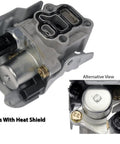 Spool Valve VTEC Solenoid Assembly With Timing Oil Pressure Switch And Gasket Plus Heat Shield For Honda CRV Civic Si Element Accord RSX Acura Direct Replacement Easy Install With OE Grade Fit And Reliable Operation