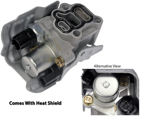 Spool Valve VTEC Solenoid Assembly With Timing Oil Pressure Switch And Gasket Plus Heat Shield For Honda CRV Civic Si Element Accord RSX Acura Direct Replacement Easy Install With OE Grade Fit And Reliable Operation