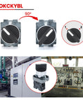 22mm Maintained 2 Position Selector Switch 1NO 660V 10A Heavy Duty Built Tough Industrial Metal Head IP65 Weatherproof Pack of 2