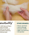 Hands holding wool roving for Needle Felting Kit For Cactus And Succulents, No Fuss Easy Beginner Friendly Craft Kit With Wool Roving.