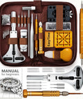 Watch Repair Tool Kit With 149 Piece Set For Link Removal And Battery Replacement For DIY Beginners And Pros, Includes Case And Instructions