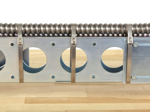 Heavy Duty 15 Inch 316 Stainless Steel Cable Tie Pack Of 100 Industrial Grade Strong Tie securing cable on metal fixture