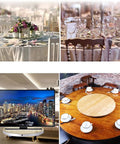 Heavy Duty Tabletop Lazy Susan Base With 360 Degree Rotating Ball Bearing Aluminum Alloy Swivel Platform On Dining Table