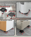Upgrade Your Room Move Game With This Heavy Duty Furniture Dolly, showcasing flat mover and side guard on various furniture.