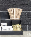 7 Inch Wood Coffee Stir Sticks 1000 Pack Eco Friendly Stirring Sticks in coffee shop dispenser