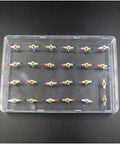 Hands On Magnetic Field Demonstration Kit With 24 Steel Needles Set In A Clear Plastic Box Demonstrating Magnetization