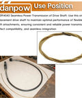 Two Pack Drive Shafts For Rotary Tool Extension Shaft Flexible Inner Core 2610914543 with seamless power transmission