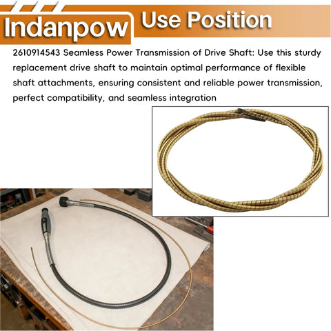 Two Pack Drive Shafts For Rotary Tool Extension Shaft Flexible Inner Core 2610914543 with seamless power transmission