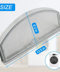 Dryer Lint Screen Replacement Fits GTD Series Models, Easy Install, Durable Mesh, Showing Dimensions and Compatible Dryer